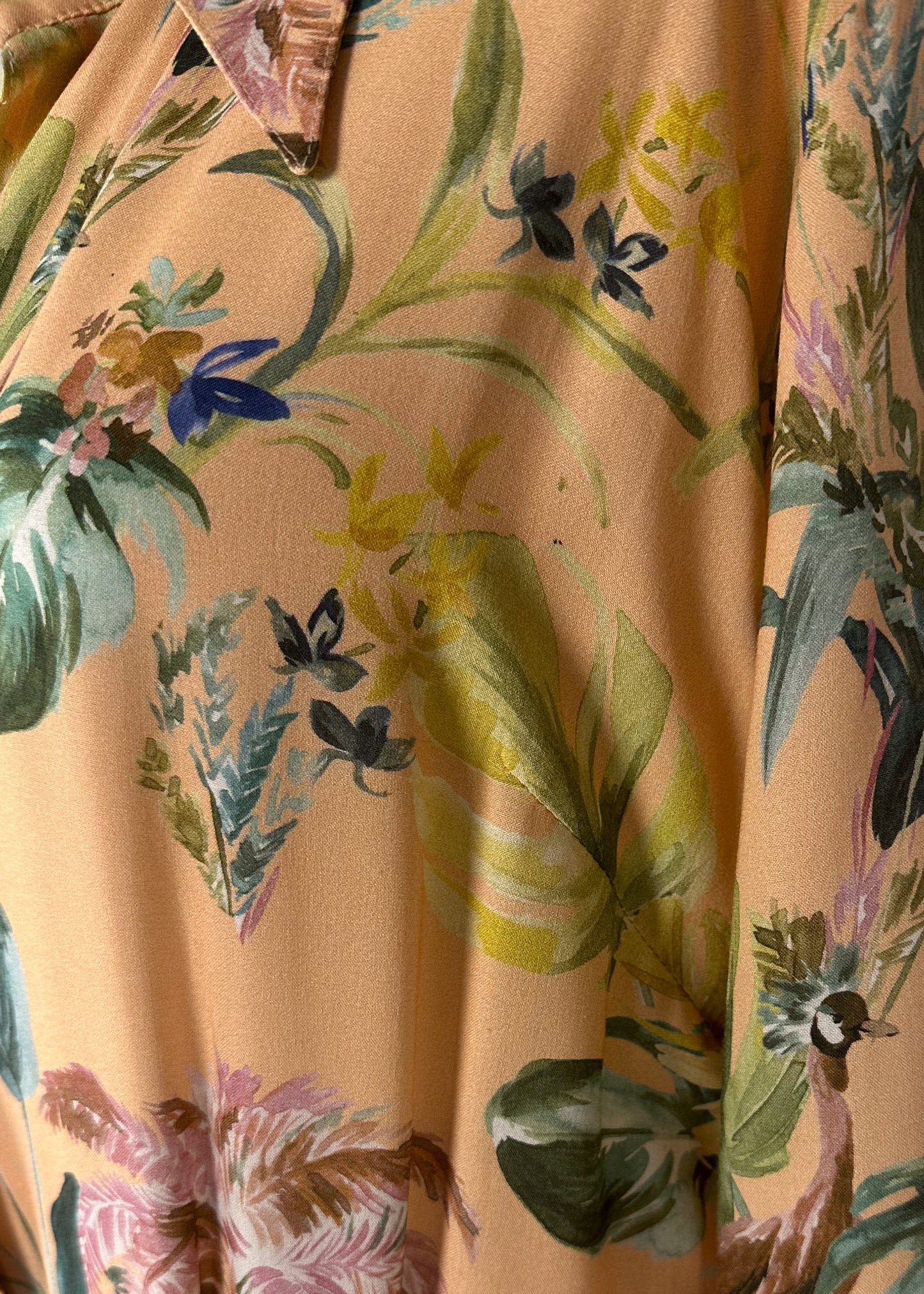 Robe chemise à imprimé viscose