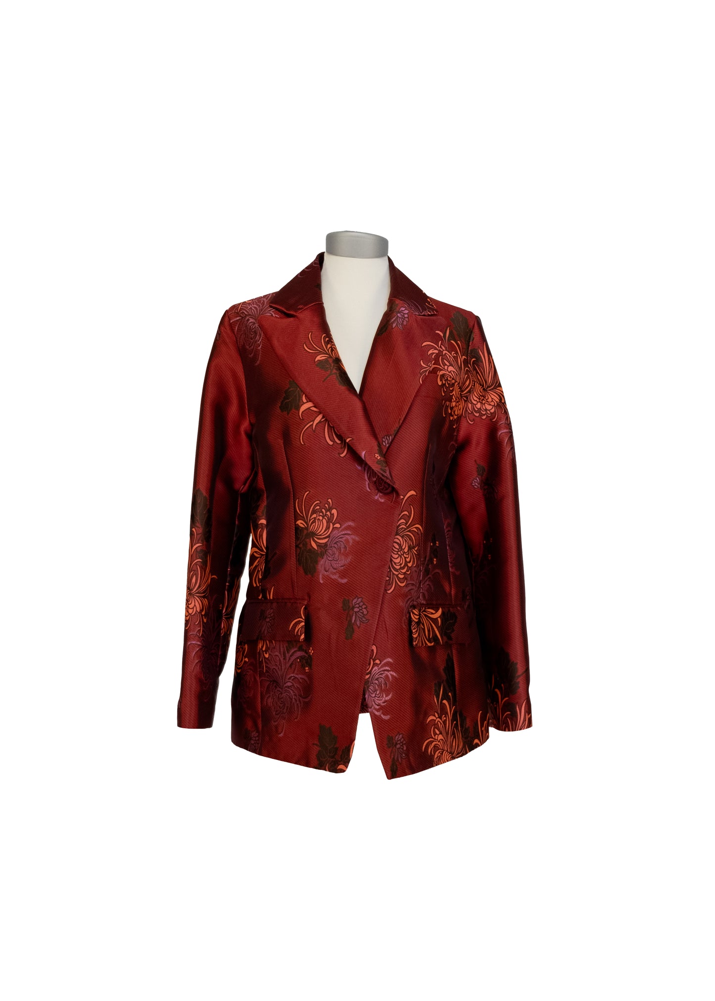 Red jacquard jacket