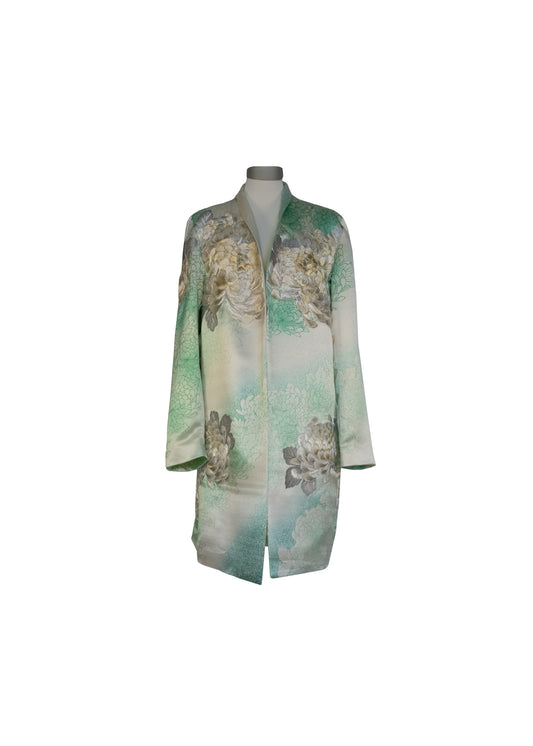 Rocca jacket with embossed floral print