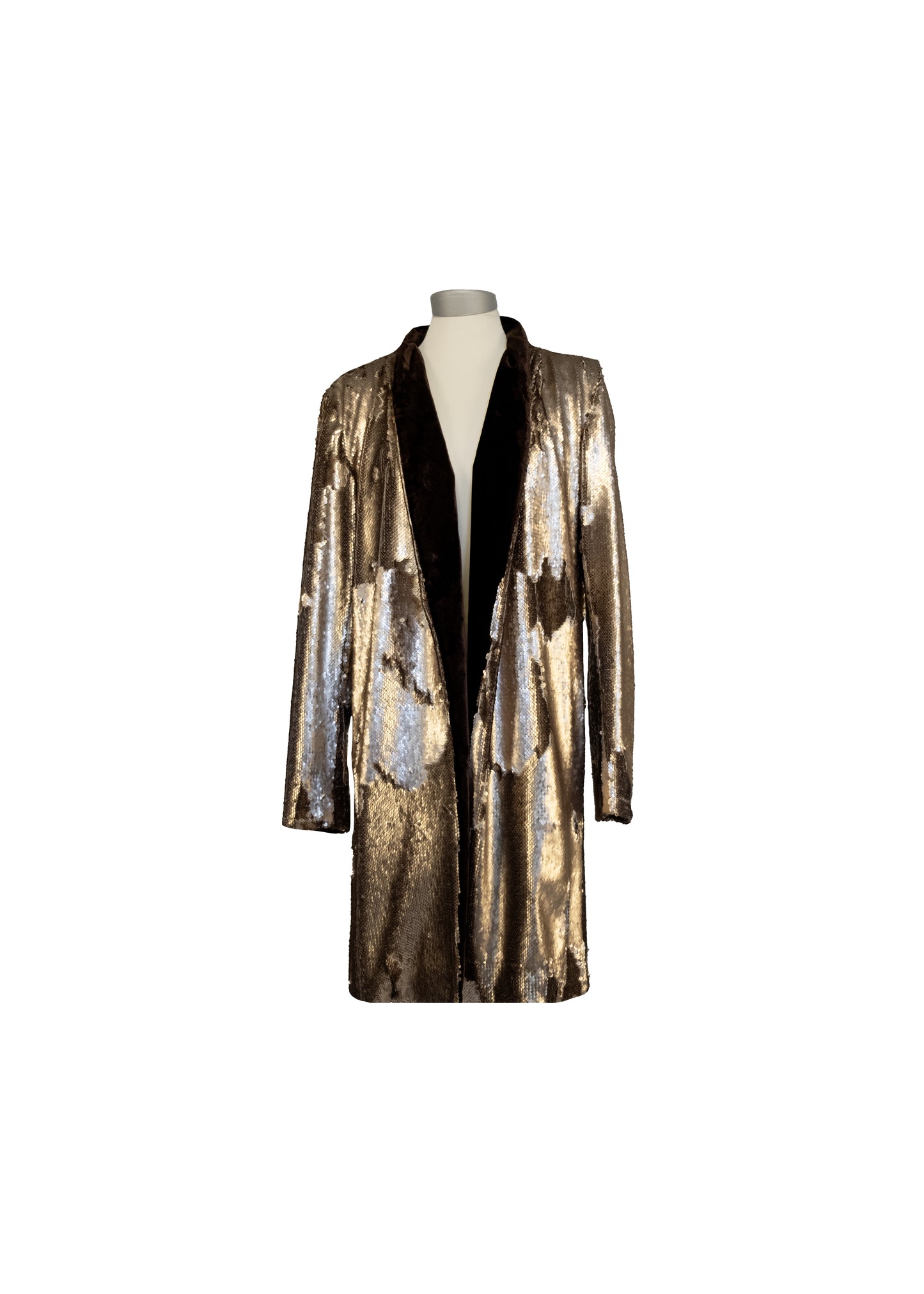 Rocca jacket in sequins and velvet lapels